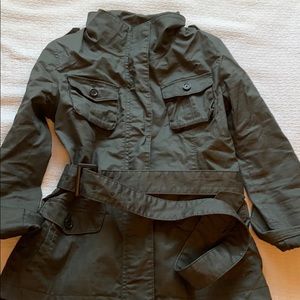 Uniqlo coated cloth jacket / short trench size m